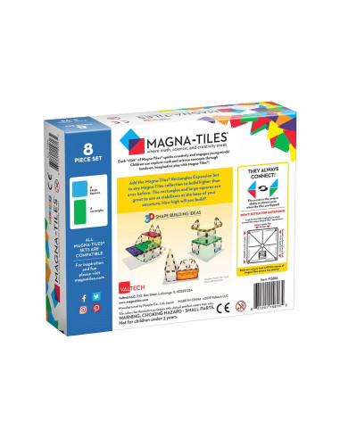 MGT-15816,MAGNA-TILES Extensie Dreptunghiuri, 8 piese