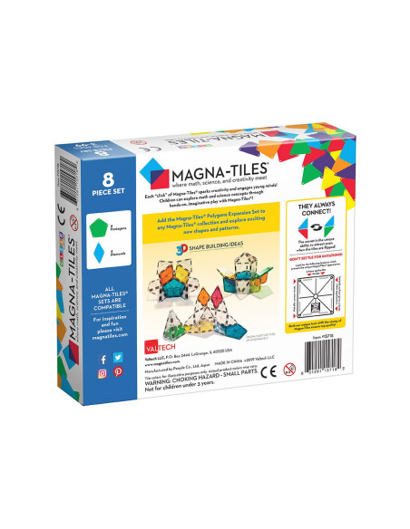 MGT-15718,MAGNA-TILES Extensie Poligoane, 8 piese
