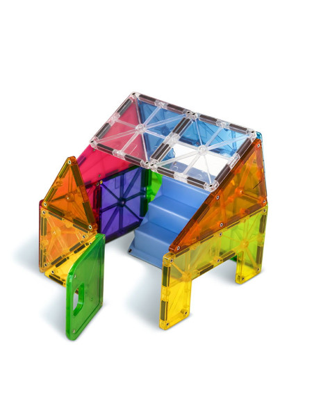 MGT-18332,MAGNA-TILES House, set magnetic cu autocolante, 28 piese