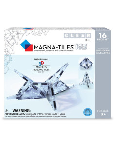 MGT-18716,MAGNA-TILES ICE Transparent, set magnetic 16 piese