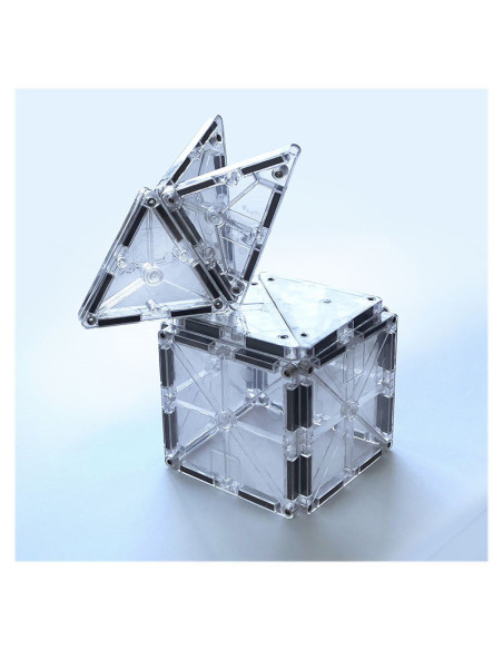 MGT-18716,MAGNA-TILES ICE Transparent, set magnetic 16 piese