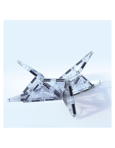 MGT-18716,MAGNA-TILES ICE Transparent, set magnetic 16 piese
