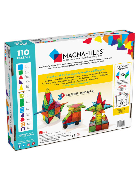 MGT-20110,MAGNA-TILES Metropolis, set magnetic 110 piese