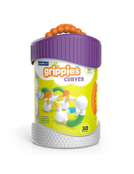 G8320,Grippies Curves set magnetic senzorial, 30 piese