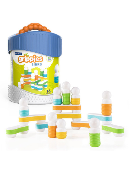 G8317,Grippies Links, set magnetic senzorial, 16 piese
