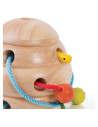 G6802,Beehive Lacing, joc cu siret din lemn, Guidecraft