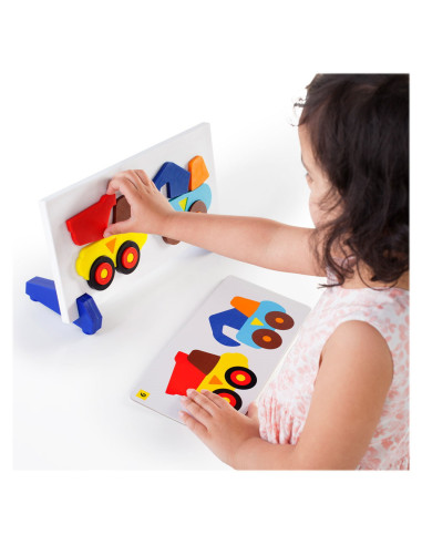 G5091,Construction Truck, joc magnetic de sortare, Guidecraft