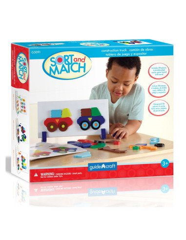 G5091,Construction Truck, joc magnetic de sortare, Guidecraft