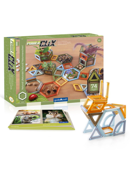 G9204,PowerClix Natural Frames, 74 piese, Guidecraft