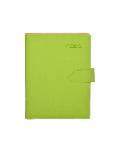 Set Nebo 3 - Agenda B5 Verde cu magnet, 100 File cu Pix si