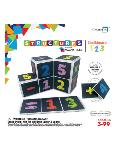 NUMBER2020,Magna-Tiles Structures, Tabla cu numere 123