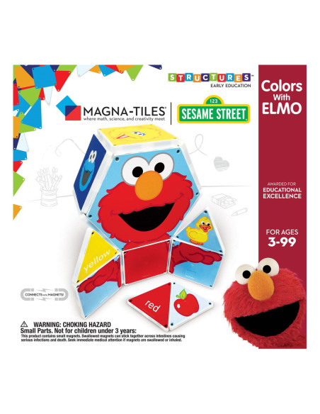 SSELMO200518,Magna-Tiles Structures, Invata culorile cu Elmo