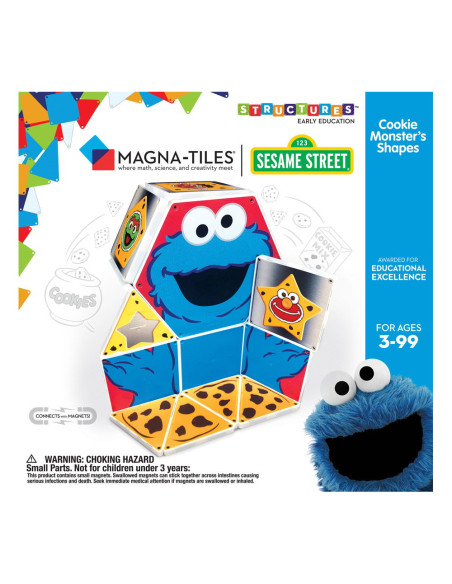 CKMONS200602,Magna-Tiles Structures, Cookie Monster, Invata formele