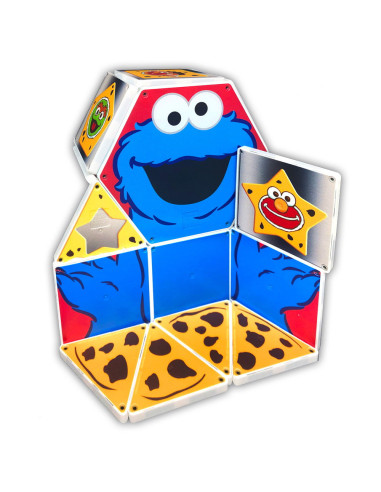 CKMONS200602,Magna-Tiles Structures, Cookie Monster, Invata formele