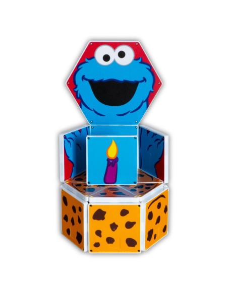 CKMONS200602,Magna-Tiles Structures, Cookie Monster, Invata formele