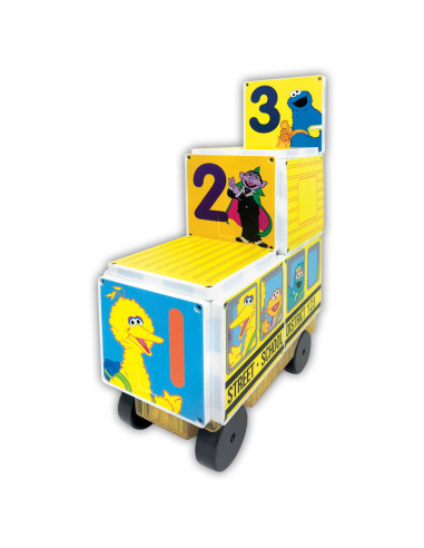SSBUS200518,Magna-Tiles Structures, Sesame Street School Bus