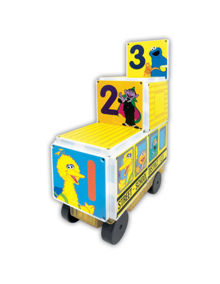 SSBUS200518,Magna-Tiles Structures, Sesame Street School Bus