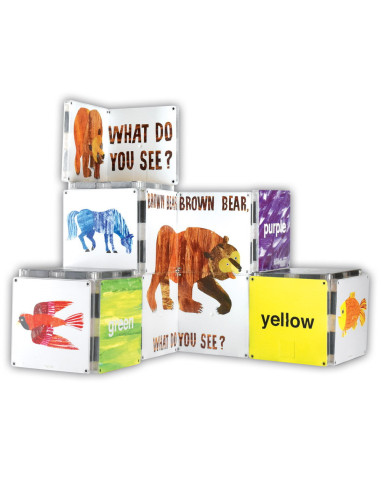 BB200101,Magna-Tiles Structures, Ursule brun, tu ce vezi?, Eric Carle