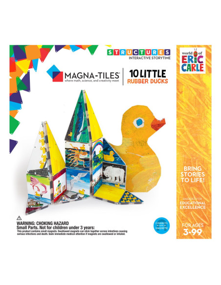 10LRD200101,Magna-Tiles Structures, 10 ratuste de cauciuc, Eric Carle