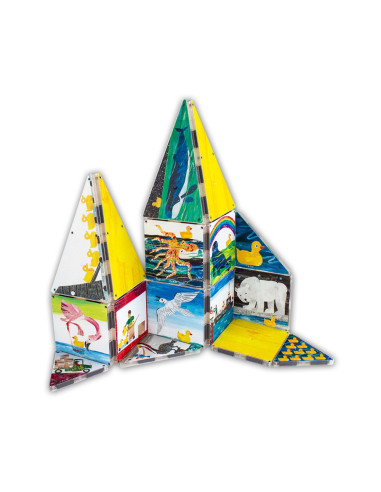 10LRD200101,Magna-Tiles Structures, 10 ratuste de cauciuc, Eric Carle