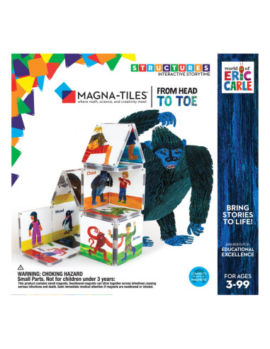 FHT200101,Magna-Tiles Structures, Din cap pana in picioare, Eric Carle