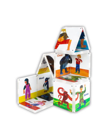 FHT200101,Magna-Tiles Structures, Din cap pana in picioare, Eric Carle