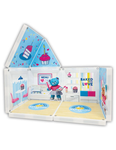 BABBAKE200518,Magna-Tiles Structures, Patiseria, set cu autocolante