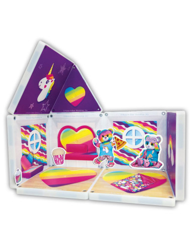 BABPJ200518,Magna-Tiles Structures, Pijama Party, set cu autocolante
