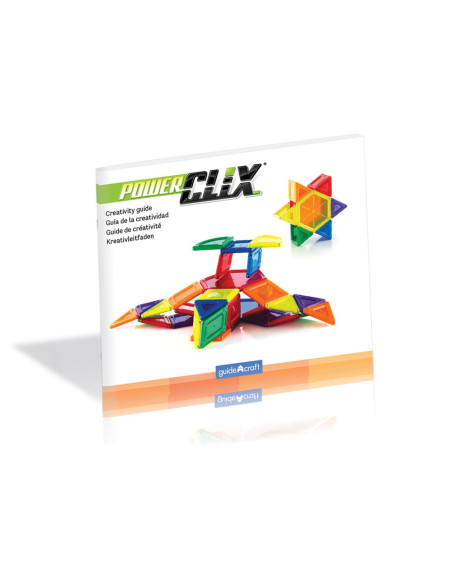 G9421,PowerClix Solids, set magnetic, 44 piese, Guidecraft