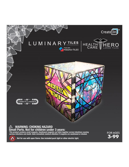 HCLL00406,Magna-Tiles Structures, Luminary Heroes, vitralii mari