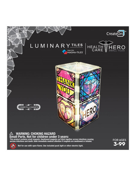 HCLS00406,Magna-Tiles Structures, Luminary Heroes, vitralii mici