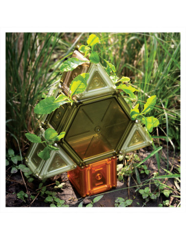 G9205,PowerClix Natural Solids, 70 piese magnetice, Guidecraft