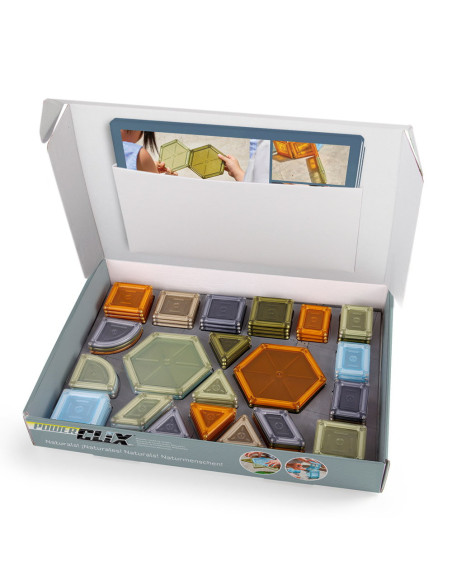 G9205,PowerClix Natural Solids, 70 piese magnetice, Guidecraft