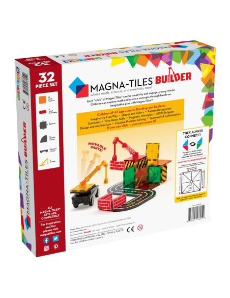 MGT-21632,MAGNA-TILES Builder, set magnetic