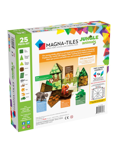 MGT-21225,MAGNA-TILES Jungle Animals, set magnetic