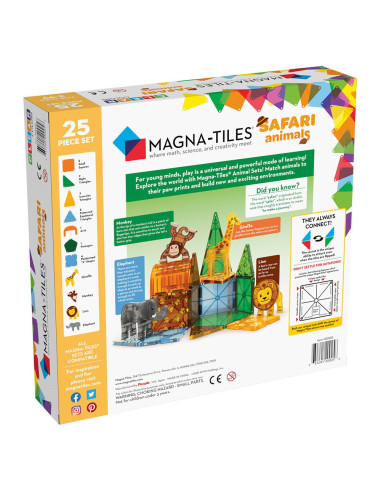 MGT-20925,MAGNA-TILES Safari Animals, set magnetic
