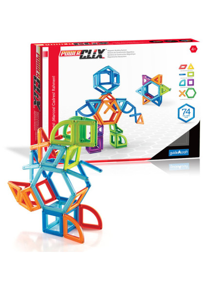 G9201,PowerClix Frames, set magnetic, 74 piese, Guidecraft