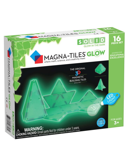 MGT-18816,MAGNA-TILES Glow, set magnetic fosforescent
