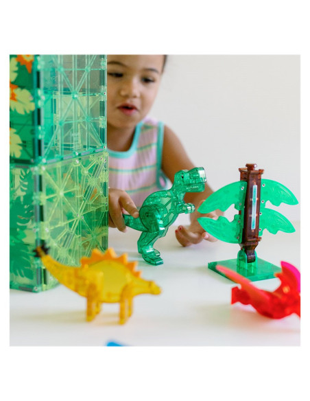 MGT-22850,MAGNA-TILES Dino World XL, set magnetic 50 de piese