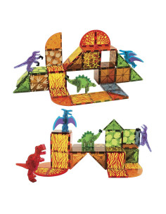 MGT-22840,MAGNA-TILES Dino World, set magnetic 40 de piese 2