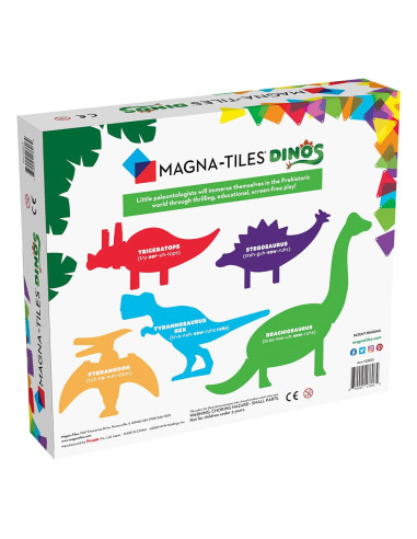 MGT-22805,MAGNA-TILES Dinos, set 5 figurine magnetice