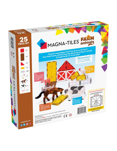 MGT-22125,MAGNA-TILES Farm Animals, set magnetic