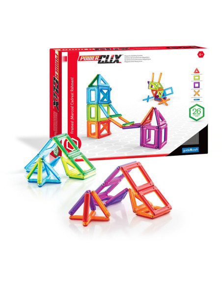 G9199,PowerClix Frames, set magnetic, 26 piese, Guidecraft