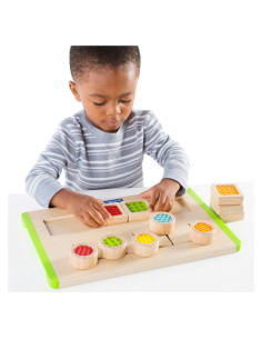 G5079,Labirint tactil de potrivire, din lemn, Guidecraft 2