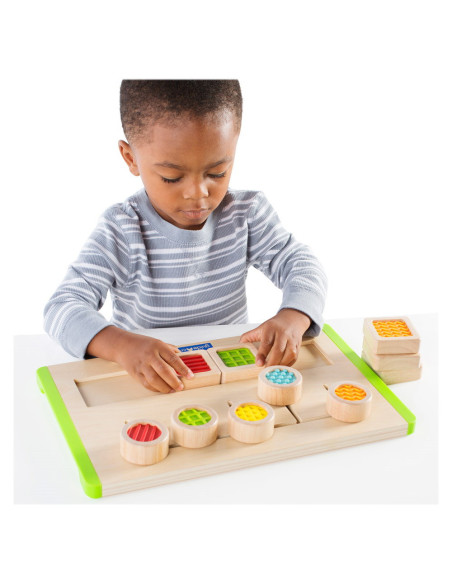 G5079,Labirint tactil de potrivire, din lemn, Guidecraft