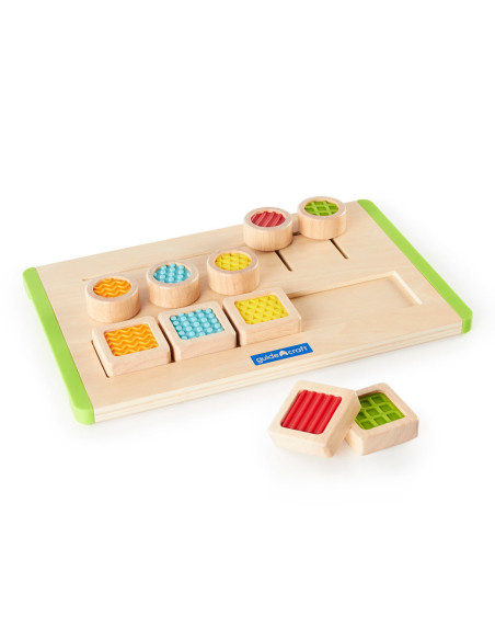 G5079,Labirint tactil de potrivire, din lemn, Guidecraft