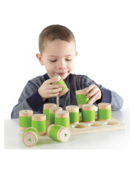 G5085,Weight Cylinders, cilindrii cu greutati diferite, Guidecraft