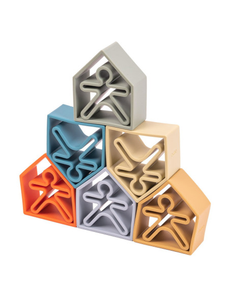 DEN01050,Set senzorial openended cu 12 piese, nature, Dena Toys DEN01050,Set senzorial openended cu 12 piese, nature, Dena Toys