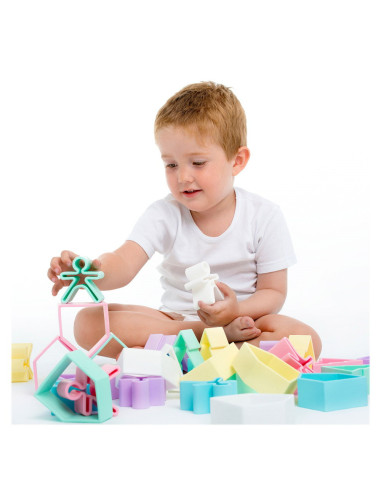 DEN01022,Set senzorial openended cu 12 piese, nordic, Dena Toys DEN01022,Set senzorial openended cu 12 piese, nordic, Dena Toys