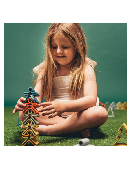 DEN01051,Set senzorial openended cu 18 piese, nature, Dena Toys DEN01051,Set senzorial openended cu 18 piese, nature, Dena Toys